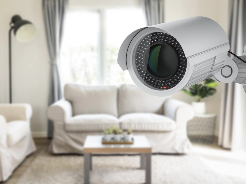 security camera installed in living room 1